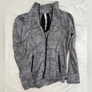 Women's Gray Zip-Up Jacket